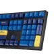 108 Keys Blue Yellow Keycap Set OEM Profile PBT Keycaps for 61/68/87/104/108 Keys Mechanical Keyboards Comes With 4 Replacement Keycaps