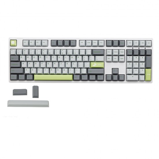 108 Keys Lime Keycap Set OEM Profile PBT Keycaps for 61/68/87/104/108 Keys Mechanical Keyboards Comes With 4 Replacement Keycaps