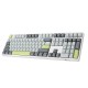 108 Keys Lime Keycap Set OEM Profile PBT Keycaps for 61/68/87/104/108 Keys Mechanical Keyboards Comes With 4 Replacement Keycaps