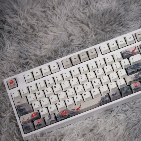 108 Keys Lucky Carp Keycap Set OEM Profile PBT Sublimation Keycaps for Mechanical Keyboard 108 Keys Lucky Carp Keycap Set OEM Profile PBT Sublimation Keycaps for Mechanical Keyboard