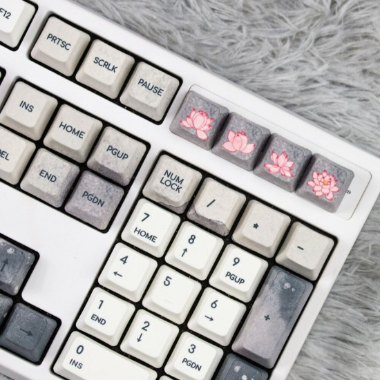 108 Keys Lucky Carp Keycap Set OEM Profile PBT Sublimation Keycaps for Mechanical Keyboard