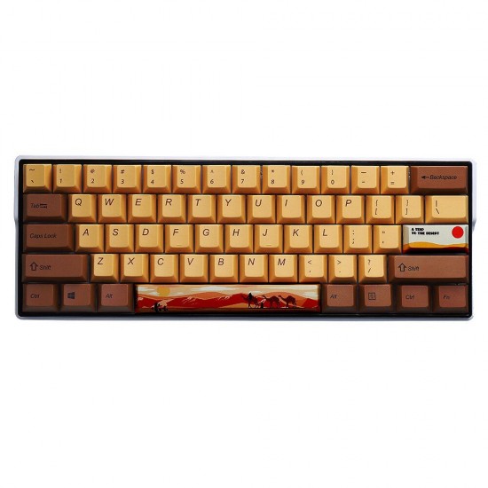 108/130 Keys Desert Journey Keycap Set OEM Profile PBT Five-sided Subliamtion Keycaps for 61/64/68/84/87/96/98/104/108 Keys Mechanical Keyboards