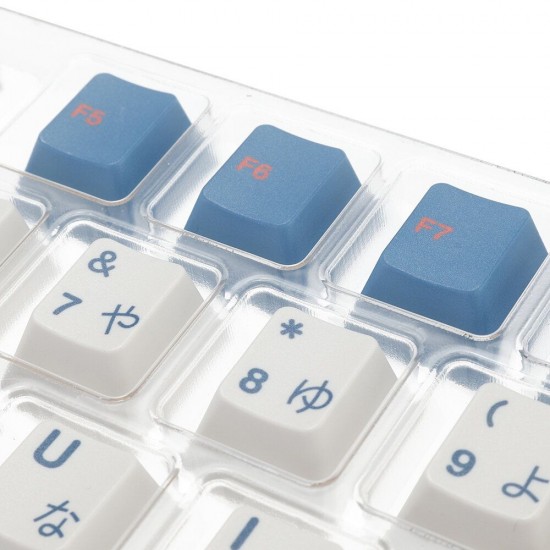 112 Keys Bento Keycap Set Profile PBT Sublimation Japanese Keycaps for Mechanical Keyboards