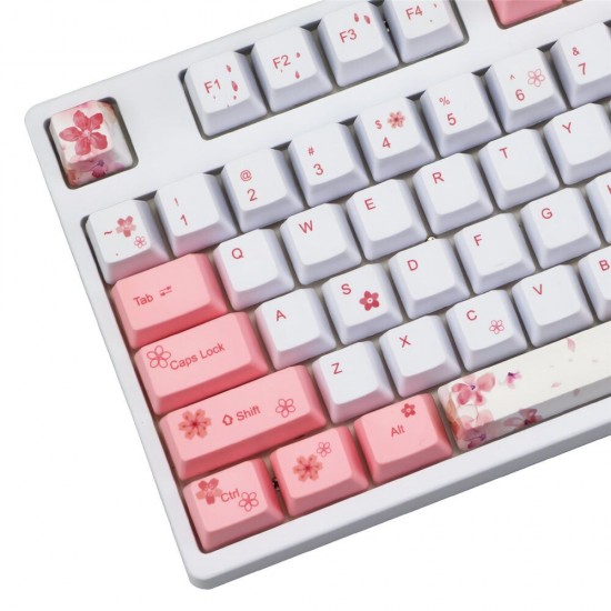122 Keys Blossom Keycap Set OEM Profile PBT Keycaps for Mechanical Keyboards 122 Keys Blossom Keycap Set OEM Profile PBT Keycaps for Mechanical Keyboards