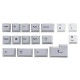 125 Keys Keycap Set OEM Profile PBT Sublimation Keycaps for 68/84/87/96/104 Keys Mechanical Keyboards