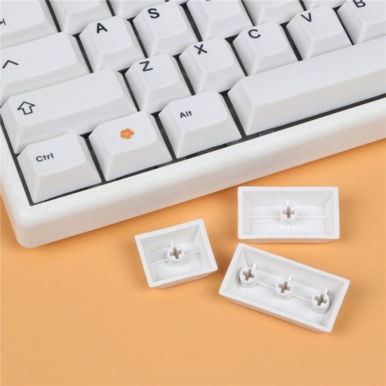 136 Keys White Orange Keycap Set Profile PBT Keycaps for 64/68/84/87/96/104 Keys Mechanical Keyboards 136 Keys White Orange Keycap Set Profile PBT Keycaps for 64/68/84/87/96/104 Keys Mechanical Keyboards