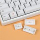 136 Keys White Orange Keycap Set Profile PBT Keycaps for 64/68/84/87/96/104 Keys Mechanical Keyboards