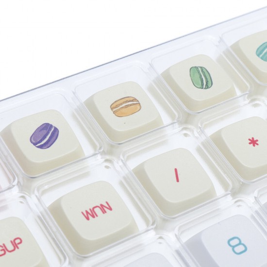 61/104 Keys Macaron Color Keycap Set XDA Profile PBT Sublimation Keycaps for 61/64/87/104 Keys Mechanical Keyboards