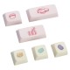 61/104 Keys Macaron Color Keycap Set XDA Profile PBT Sublimation Keycaps for 61/64/87/104 Keys Mechanical Keyboards