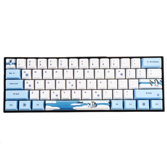 72 Keys Penguin Keycap Set OEM Profile PBT Sublimation Keycaps for Mechanical Keyboard