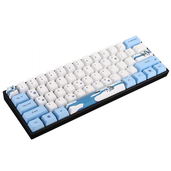 72 Keys Penguin Keycap Set OEM Profile PBT Sublimation Keycaps for Mechanical Keyboard