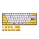 72 Keys Yellow&White Keycap Set OEM Profile PBT Sublimation Keycaps for 60% Anne pro 2 RK61 GK61 GK64 Mechanical Keyboard 72 Keys Yellow&White Keycap Set OEM Profile PBT Sublimation Keycaps for 60% Anne pro 2 RK61 GK61 GK64 Mechanical Keyboard