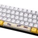 72 Keys Yellow&White Keycap Set OEM Profile PBT Sublimation Keycaps for 60% Anne pro 2 RK61 GK61 GK64 Mechanical Keyboard