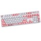 73/122 Keys Sakura Keycaps PBT OEM Profile Key Cap for MX Switches DZ60/XD64/GH60 RK61/ALT61/Annie Mechanical Keyboard