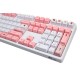 73/122 Keys Sakura Keycaps PBT OEM Profile Key Cap for MX Switches DZ60/XD64/GH60 RK61/ALT61/Annie Mechanical Keyboard