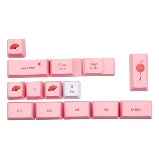 73/122 Keys Sakura Keycaps PBT OEM Profile Key Cap for MX Switches DZ60/XD64/GH60 RK61/ALT61/Annie Mechanical Keyboard