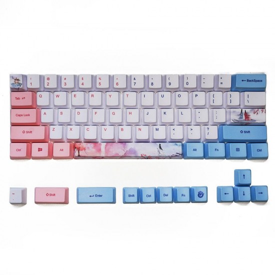 73/125 Keys Three Lives Keycap Set OEM Profile PBT Sublimation Keycaps for Mechanical Keyboards