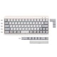 96 Keys Grey Keycap Set Profile PBT Sublimation Japanese Keycaps for Mechanical Keyboard