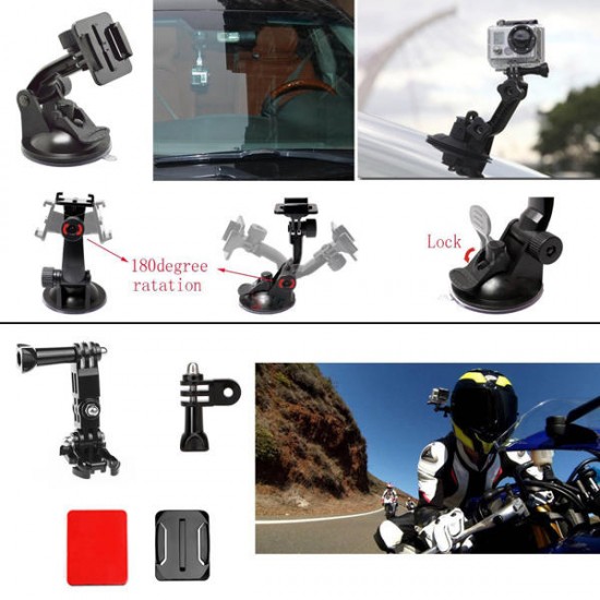 51 in 1 Floating Bobber Monopod Hand Head ChesT-strap Adapter Mounts Accessories Kit Sets for GoPro