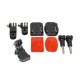 Helmet Accessories Set J Hook Buckle Mount Basic Adapter Screw with 3M Sticker for Gopro Hero 5 4 3 3Plus 2 1 Action Camera