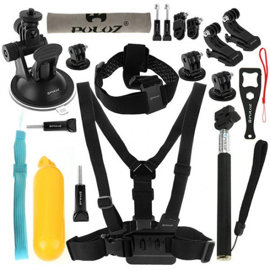 Harness Chest Belt Head Mount Strap Monopod for Yi Gopro Camera Accessories Set Harness Chest Belt Head Mount Strap Monopod for Yi Gopro Camera Accessories Set