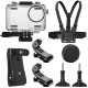40M Waterproof Protective Case Shell Backpack Clip Chest Belt Strap Mount Harness for DJI OSMO Action Sports Camera