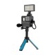 GP-VSS-001 Protective Frame Case Microphone 6500K Video Light Vlog Kit Set for GoPro Hero 7 6 5 Black Action Camera