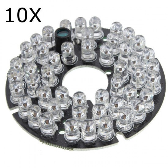 10Pcs 48 LED IR Infrared Illuminator Bulb Board For CCTV Security Camera 10Pcs 48 LED IR Infrared Illuminator Bulb Board For CCTV Security Camera