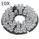 10Pcs 48 LED IR Infrared Illuminator Bulb Board For CCTV Security Camera 10Pcs 48 LED IR Infrared Illuminator Bulb Board For CCTV Security Camera