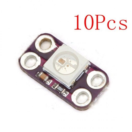 10Pcs 1 Bit WS2812 5050 RGB LED Driver Development Board