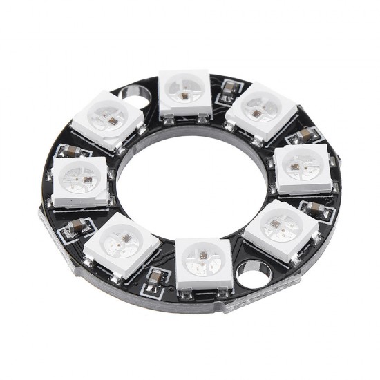 10pcs 8-bit WS2812 5050 RGB LED Intelligent Full Color RGB Light Ring Development Board