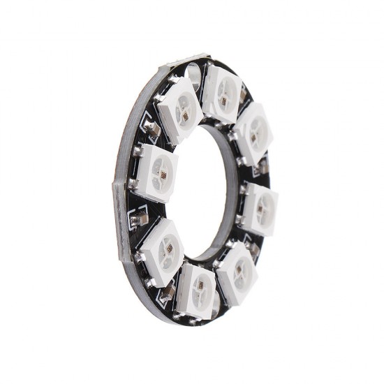 10pcs 8-bit WS2812 5050 RGB LED Intelligent Full Color RGB Light Ring Development Board