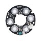 30pcs IR LED Infrared Light Board for CCTV Camera Night Vision 30-40M 6*LED White 2.5W DC12V