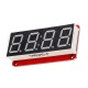 4 Digit 7-Segment 0.56 inch LED Display Tube Decimal 7 Segments HT16K33 I2C Clock Double Dots Module