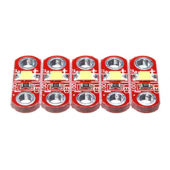 5Pcs 3V - 5V 40MA LED Module Pure White 5Pcs 3V - 5V 40MA LED Module Pure White