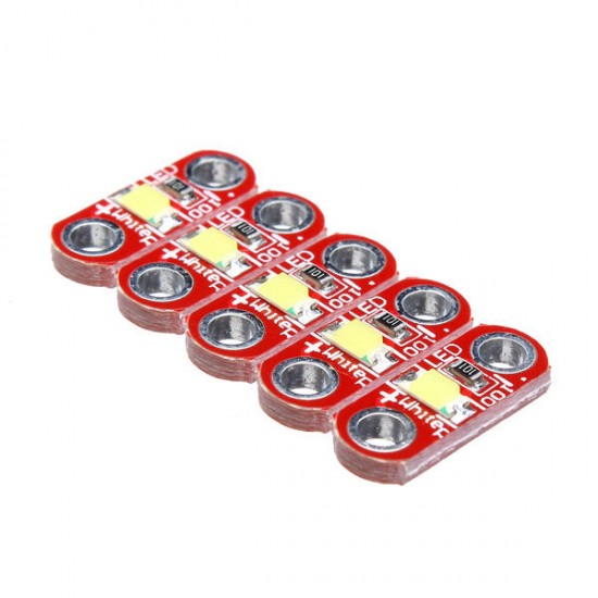 5Pcs 3V - 5V 40MA LED Module Pure White 5Pcs 3V - 5V 40MA LED Module Pure White
