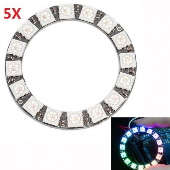 5Pcs 16 Bit WS2812 5050 RGB LED Driver Development Board 5Pcs 16 Bit WS2812 5050 RGB LED Driver Development Board