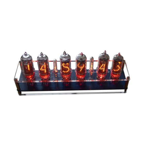 5V 1A In14 Nixie Tube LED Clock Glow Tube Clock Module Board Motherboard Digital Clock With Tubes Assembled