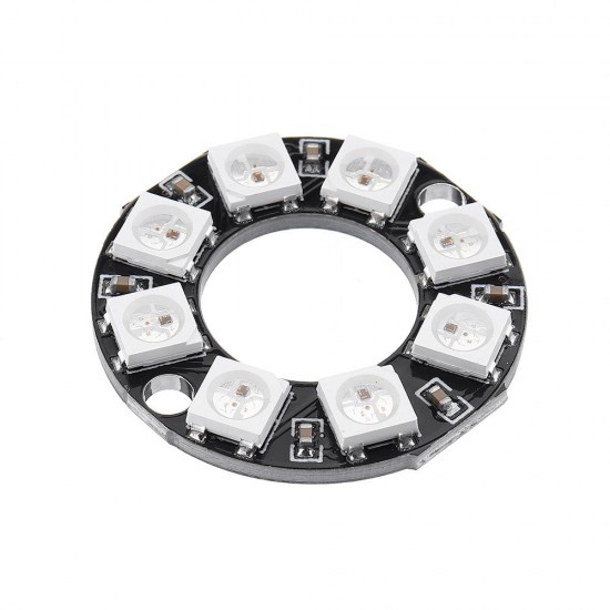 8-bit WS2812 5050 RGB LED Intelligent Full Color RGB Light Ring Development Board 8-bit WS2812 5050 RGB LED Intelligent Full Color RGB Light Ring Development Board