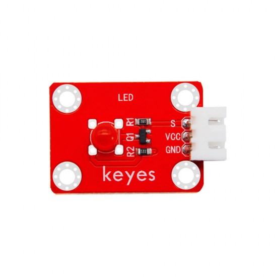 Red LED Module(Pad hole) Anti-reverse Plug White Terminal for Arduino Red LED Module(Pad hole) Anti-reverse Plug White Terminal for Arduino