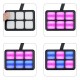 Waterproof 6 Gang Switch Panel LED Work Light Bar Electronic Relay Circuit Control System Capacitive Sensor 40A 960W