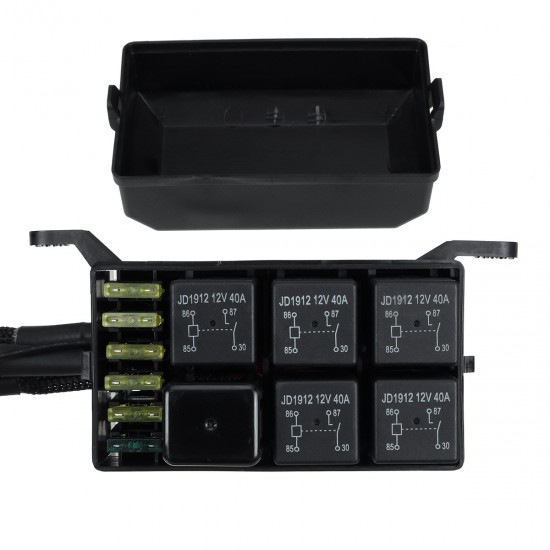 Waterproof 6 Gang Switch Panel LED Work Light Bar Electronic Relay Circuit Control System Capacitive Sensor 40A 960W Waterproof 6 Gang Switch Panel LED Work Light Bar Electronic Relay Circuit Control System Capacitive Sensor 40A 960W