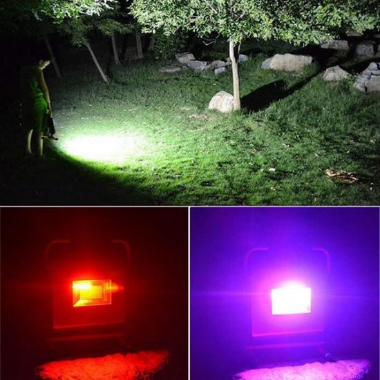 100W Portable Rechargeable 100 LED RGB RGB Flood Spot Work Light Camping Lamp