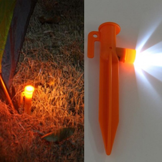 15cm Practical Outdoor Tent Pegs LED Camping Lights Trip Survival Accessory