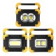 2 in 1 LED Flashlight Work Light USB COB Rechargeable Camping Lamp Searchlight