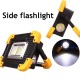 2 in 1 LED Flashlight Work Light USB COB Rechargeable Camping Lamp Searchlight