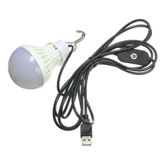 5W USB LED Light Bulb with Touch Sensor Switch for Outdoor Camping Hiking Emergency 5V 5W USB LED Light Bulb with Touch Sensor Switch for Outdoor Camping Hiking Emergency 5V