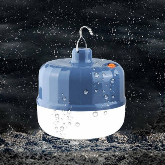 60W 80W 100W USB Rechargeable LED Camping Light Bulb Portable Outdoor Hanging Night Lamp with Remote Control