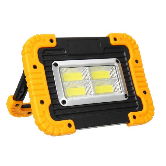 80W LED Solar Flood Light Portable Rechargeable Outdoor Garden Work Spot Lamp