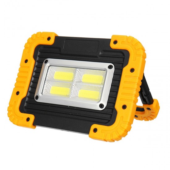 80W LED Solar Flood Light Portable Rechargeable Outdoor Garden Work Spot Lamp